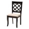 Baxton Studio Selby Modern Sand Fabric and Dark Brown Wood 5-Piece Dining Set 256-9725-10898-ZORO - alternate 7