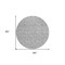 Homeroots 8' Silver And Ivory Round Floral Washable Indoor Outdoor Area Rug 581878 - alternate 7
