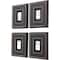 Homeroots Set Of Four Dominoes Black Framed Print Wall Art, 4PK 525539 - alternate 5