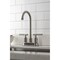 Kingston Brass Double-Handle 4" Centerset Bar Faucet, Brushed Nickel KB8498CKL - alternate 5