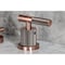 Kingston Brass Widespread Bathroom Faucet with Knurled Handle and Brass Pop-Up, Antique Copper FSC895KNLAC - alternate 5