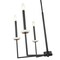 Z-Lite Gaultier Matte Black+Modern Gold 6 Light Chandelier 6100-6MB - alternate 5