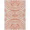 Homeroots 3' X 5' Coral And Ivory Animal Print Washable Indoor Outdoor Area Rug 600600 - alternate 7