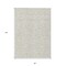 Homeroots 8' X 10' Ivory And Beige Damask Washable Indoor Outdoor Area Rug 595160 - alternate 6