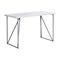 Homeroots 47" White and Silver Computer Desk 333495 - alternate 1