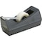Scotch Tape Dispenser, 3/4 in Max. Tape Width, 1 in Tape Core Dia., Metal, Plastic, Black C-38 - alternate 1