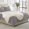 Lavish Home Faux Fur Throw Blanket 60x70 Blanket Soft Throw with Plush Faux Fur Front & Warm Mink Back 66-THROW057-I - alternate 7