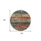 Homeroots 8' Fern Green Black And Terra Cotta Round Striped Washable Indoor Outdoor Area Rug 605981 - alternate 8