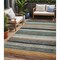 Homeroots 5' X 8' Beige Gold And Brown Striped Washable Indoor Outdoor Area Rug 618251 - alternate 1
