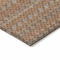 Homeroots 9' X 12' Orange And Taupe Striped Washable Indoor Outdoor Area Rug 610562 - alternate 5