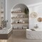 Apollo Tile 11x12 Bianco Carrara, Eastern Beige Marble Polished Floor and Wall Mosaic Tile 4.71 sqft/case, 5PK APLKB88B11A - alternate 8