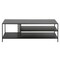 Homeroots 48" Black Steel Coffee Table With Two Shelves 520907 - alternate 7