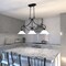 Vaxcel Monrovia 43.75-in Oil Rubbed Bronze 3-Light Linear Chandelier, Hanging Ceiling Island Pendant with White Glass H0259 - alternate 9