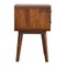 Homeroots 22" Brown Solid Wood Two Drawer Nightstand 651477 - alternate 15