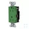 Hubbell Wiring Device-Kellems Straight Blade Receptacle, 5-15R, 15 A, 125V AC, 2 Pole, 3 Wire, Surface Mount, Grounded HBL2172STGN - alternate 2
