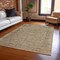 Homeroots 5' X 8' Pewter And Beige Abstract Washable Indoor Outdoor Area Rug 616017 - alternate 8
