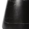 Leisuremod Isle 17 in Round Fiberstone Bowl Side Table, Pedestal Base, Fully Assembled IST17MBL - alternate 8