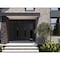 Vdomdoors Front Exterior Prehung Aluminum Double Doors Ronex1277 Black Enamel 1 Sidelight Mirrored Clear RONEX1277DEXD-BLK-W72+12xH80-RH-O - alternate 2