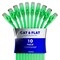 Maximm Cat6 Flat Ethernet Cable 30ft, 10PK, Green, 10PK CAT6F-30FTGREEN10PK - alternate 1