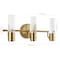Jonathan Y Bolha 18" 3-Light Minimalist Modern Bubble Acrylic/Iron Integrated LED Vanity Light, Brass Gold JYL7224B - alternate 13