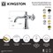 Kingston Brass One-Handle Single-Hole Bathroom Faucet with Push Pop-Up Drain, Polished Chrome KS3541RNK - alternate 6