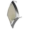 Homeroots 7" Silver Abstract Metal And Glass Wall Sconce Candle Holder 608436 - alternate 1