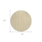 Homeroots 8' Gold And Beige Round Ogee Washable Indoor Outdoor Area Rug 601568 - alternate 6