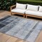 Homeroots 10' X 14' Gray Ombre Washable Indoor Outdoor Area Rug 563654 - alternate 1