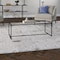 Homeroots 47" Black Glass And Steel Coffee Table 520957 - alternate 7