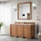 James Martin Vanities Bristol 60'' S Vanity, Saddle Brown w/ Victorian Sil Silestone Top w/FreePower Wireless Charger 157-V60S-SBR-FVSL - alternate 7