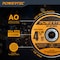 Powertec 4-1/2" Metal Cut Off Wheels, Iridium-Coated Aluminum Oxide 60 Grit, 1/16" Thick, 7/8" Arbor, 50PK 14019-P2 - alternate 5