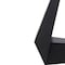 Homeroots 71" Clear and Black Glass and Metal Self-Storing Leaf Sled Base Extendable Dining Table 555200 - alternate 5