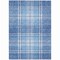 Homeroots 9' X 12' Denim Blue And Ivory Plaid Washable Indoor Outdoor Area Rug 596331 - alternate 5