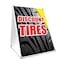 Signmission Discount Tires, 36 Inch x 24 Inch A-frame Yard Sign, Plastic Sign SBC-2436-Discount Tires - alternate 1