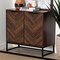 Baxton Studio Sadia Modern Walnut Brown Finished Wood Storage Cabinet 226-12917-ZORO - alternate 8