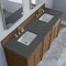 James Martin Vanities Brittany 72" Double Vanity, Pecan w/ 3 CM Parisien Bleu Silestone Top 655-V72-PCN-3PBL - alternate 7