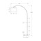 Monarch Specialties Lighting, 79-in. h, Floor Lamp, Brass Metal, Beige Shade, Contemporary I 9640 - alternate 3