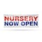 Signmission Nursery Now Open, 48 Inch x 120 Inch, Vinyl Banner B-120-30767 - alternate 1