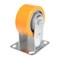Vestil Polyurethane Rigid Caster 4 In. Diameter x 2 In. Width 660 Lb. Capacity Orange/Gray CST-VE-4X2PUA-R - alternate 6