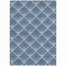 Homeroots 10' X 14' Navy Blue Gray And Ivory Geometric Washable Indoor Outdoor Area Rug 594730 - alternate 8