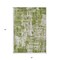 Homeroots 5' X 8' Green And Ivory Abstract Washable Indoor Outdoor Area Rug 597957 - alternate 6