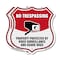 Signmission No Trespassing Shield Sign Property Prot, 12 inch X 12 inch, Plastic Sign, 2PK SHI-P-2PACK-12-416 - alternate 1