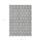 Homeroots 8' X 10' Gray And Light Gray Geometric Washable Indoor Outdoor Area Rug 596036 - alternate 6
