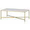 Homeroots 48" White And Gold Steel Coffee Table 521624 - alternate 7
