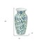 Homeroots 24" White Blue And Green And White Chinoiserie Porcelain Table Vase 574213 - alternate 7