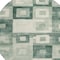 Homeroots 8' Green And Ivory Round Geometric Washable Indoor Outdoor Area Rug 605033 - alternate 5