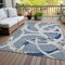 Homeroots 3' X 5' Gray Abstract Washable Indoor Outdoor Area Rug 599124 - alternate 7