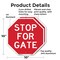 Signmission Stop For Gate, 10 inch X 10 inch, Aluminum Metal Signs, 2PK OC-A-2PACK-10-286 - alternate 4