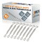 Jrex Safety Galvanized Steel Hook and Eye Turnbuckle - 3/8" x 6", 8PK GTB38-JR-HE-8PK - alternate 1