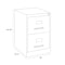 Hirsh 18" W 2 Drawer Vertical File Cabinet, Light Gray, Legal 14420 - alternate 5